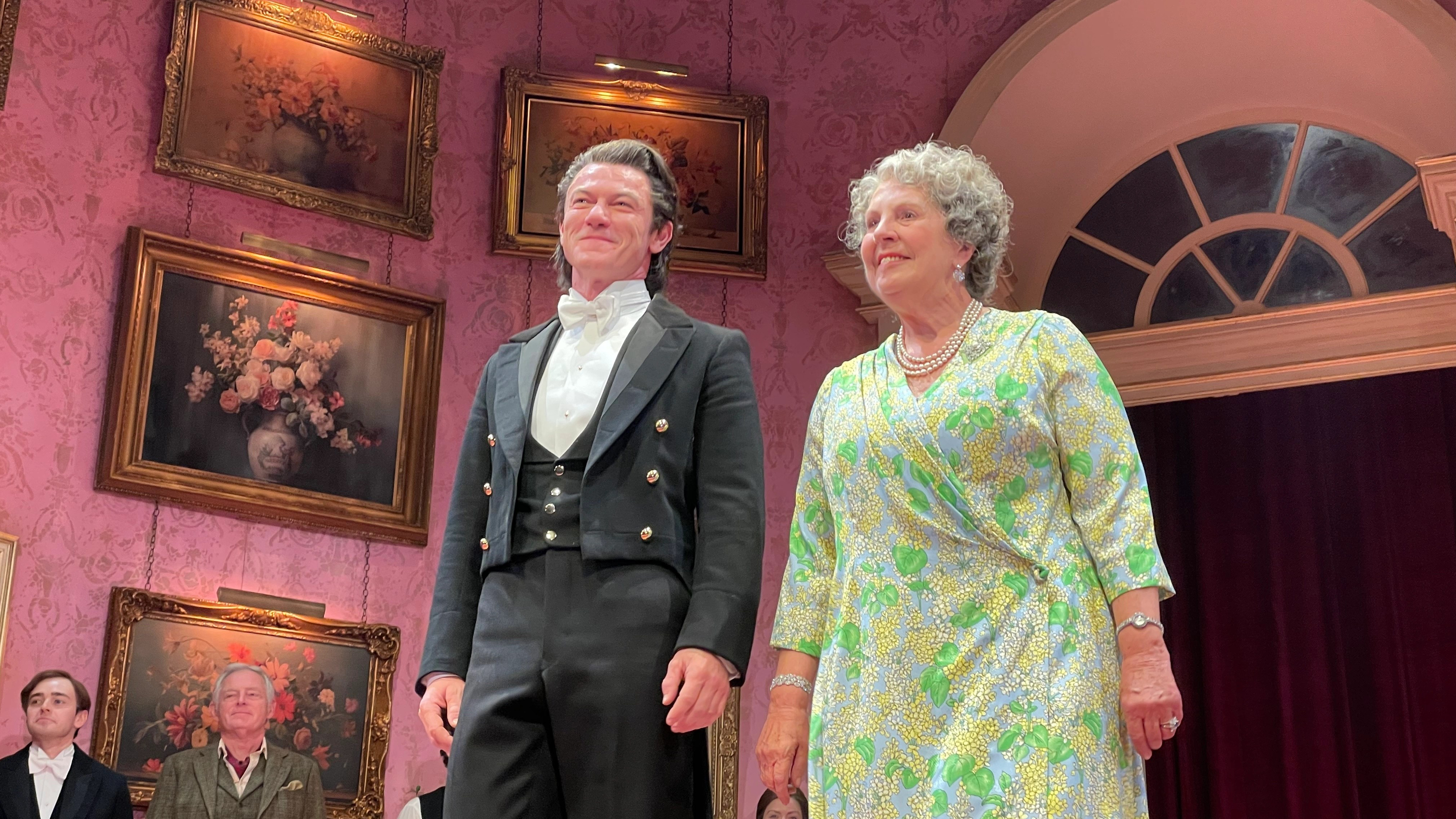 Luke Evans & Penelope Wilton curtain call of Backstairs Billy London